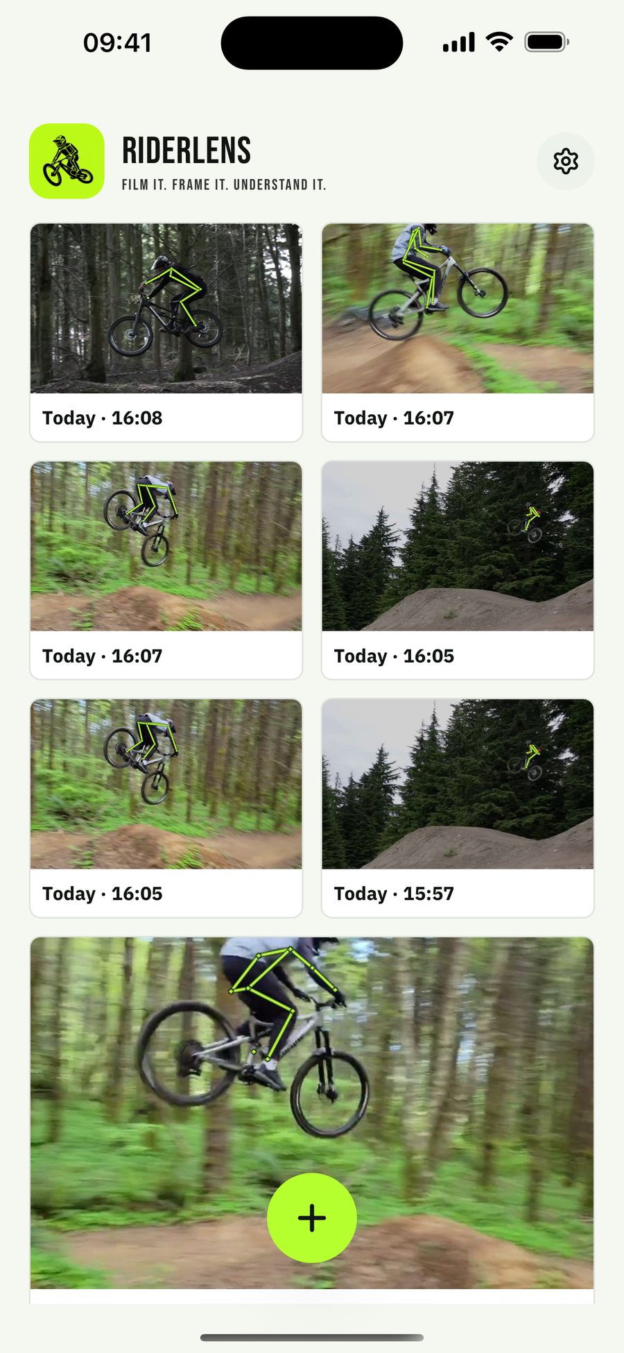 RiderLens library of analyzed records